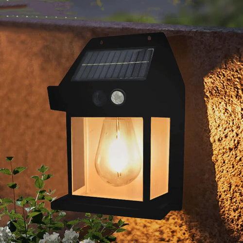 Solcells vägglampa - Rörelse sensor